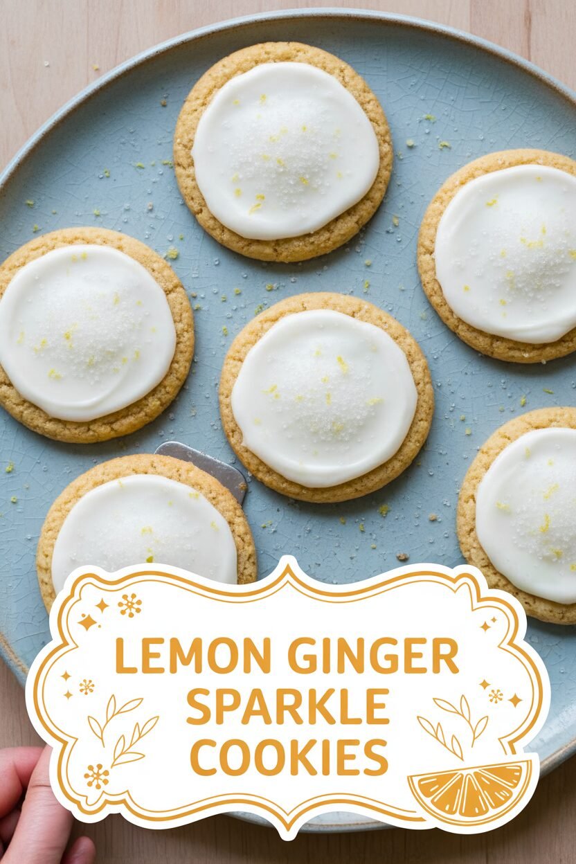 Lemon Ginger Sparkle Cookies