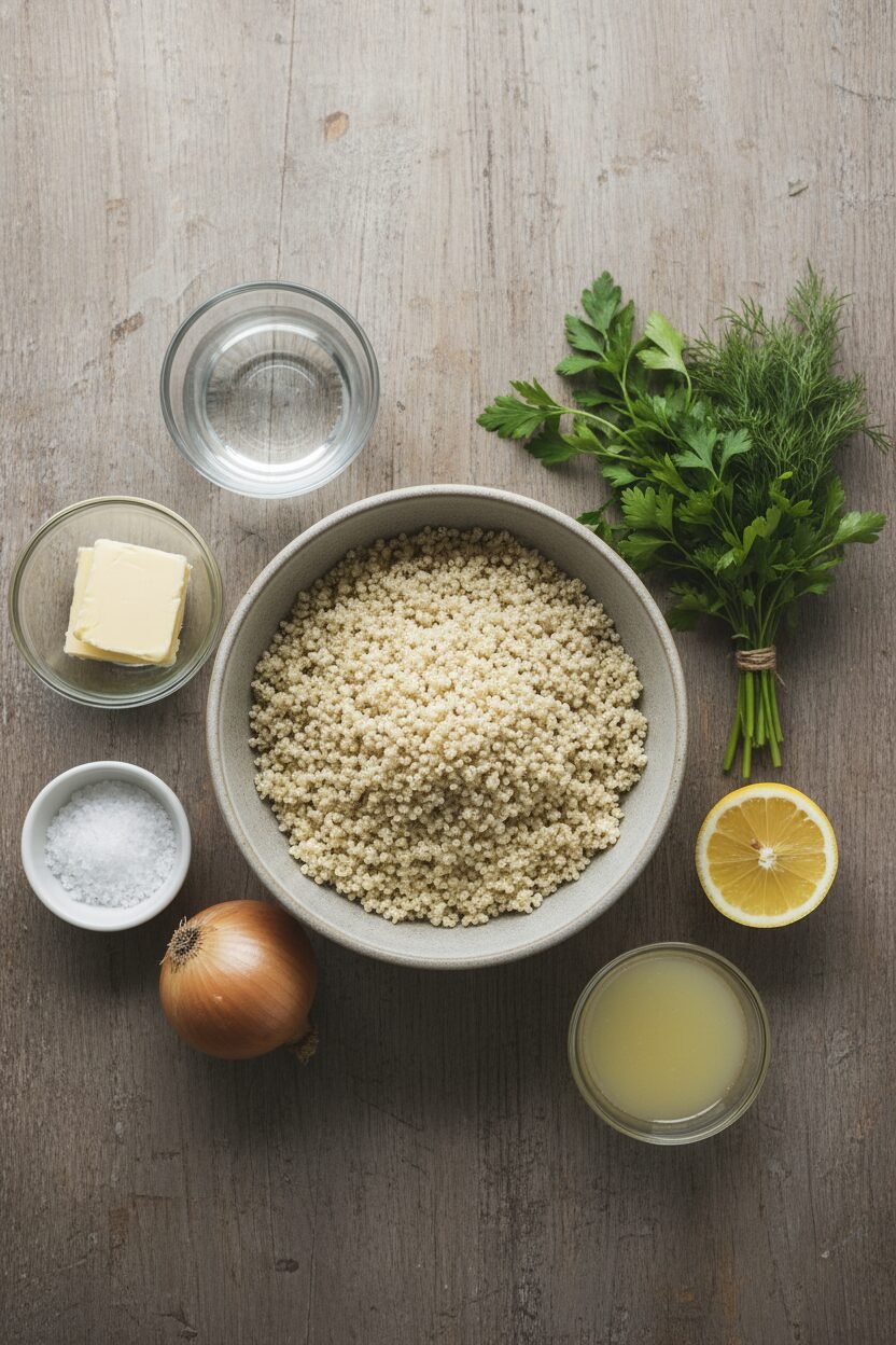 Lemon Herb Quinoa Pilaf for the Holidays