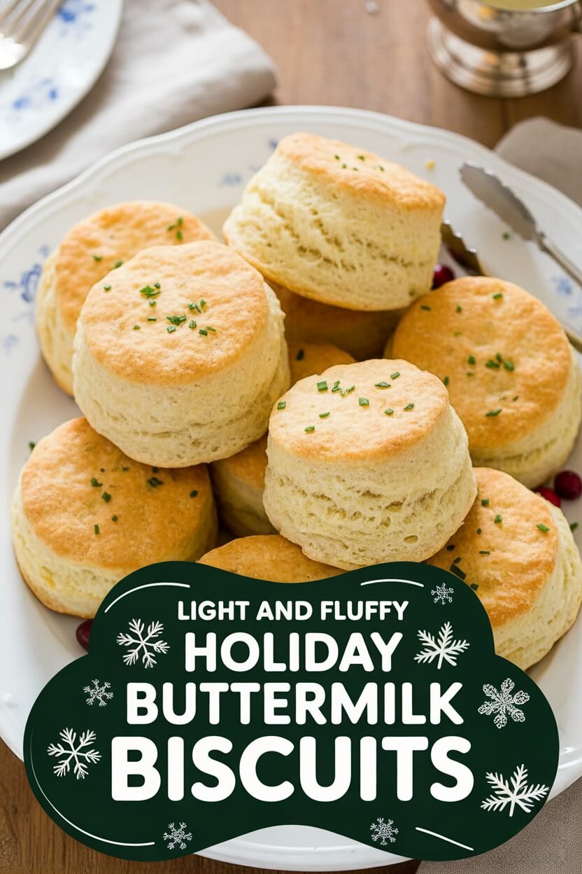Light and Fluffy Holiday Buttermilk Biscuits