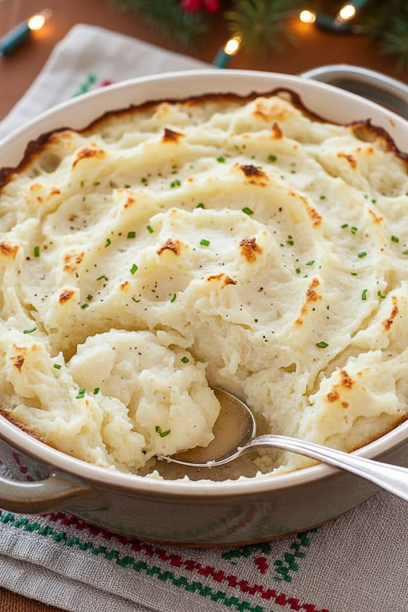 Lighter Festive Mashed Potatoes