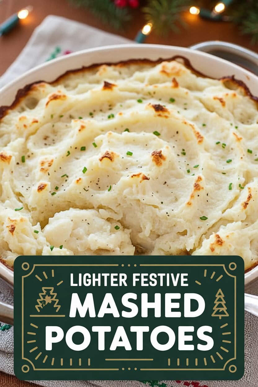 Lighter Festive Mashed Potatoes