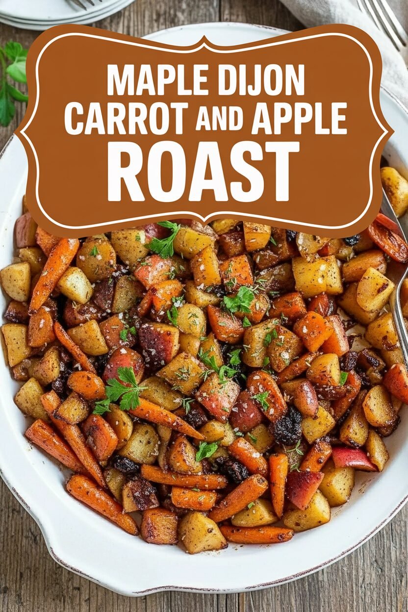 Maple Dijon Carrot and Apple Roast