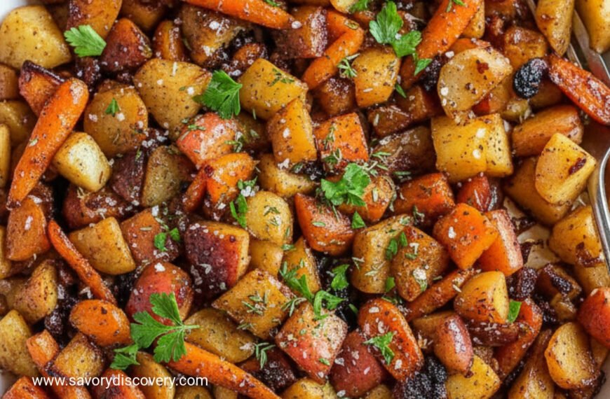 Maple Dijon Carrot and Apple Roast