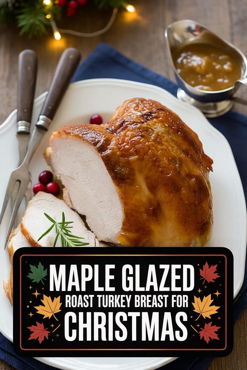 Maple Glazed Roast Turkey Breast for Christmas