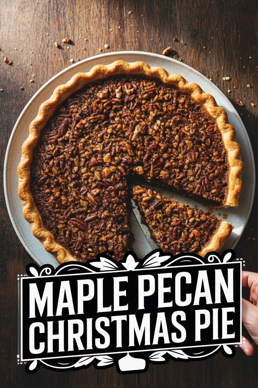 Maple Pecan Christmas Pie