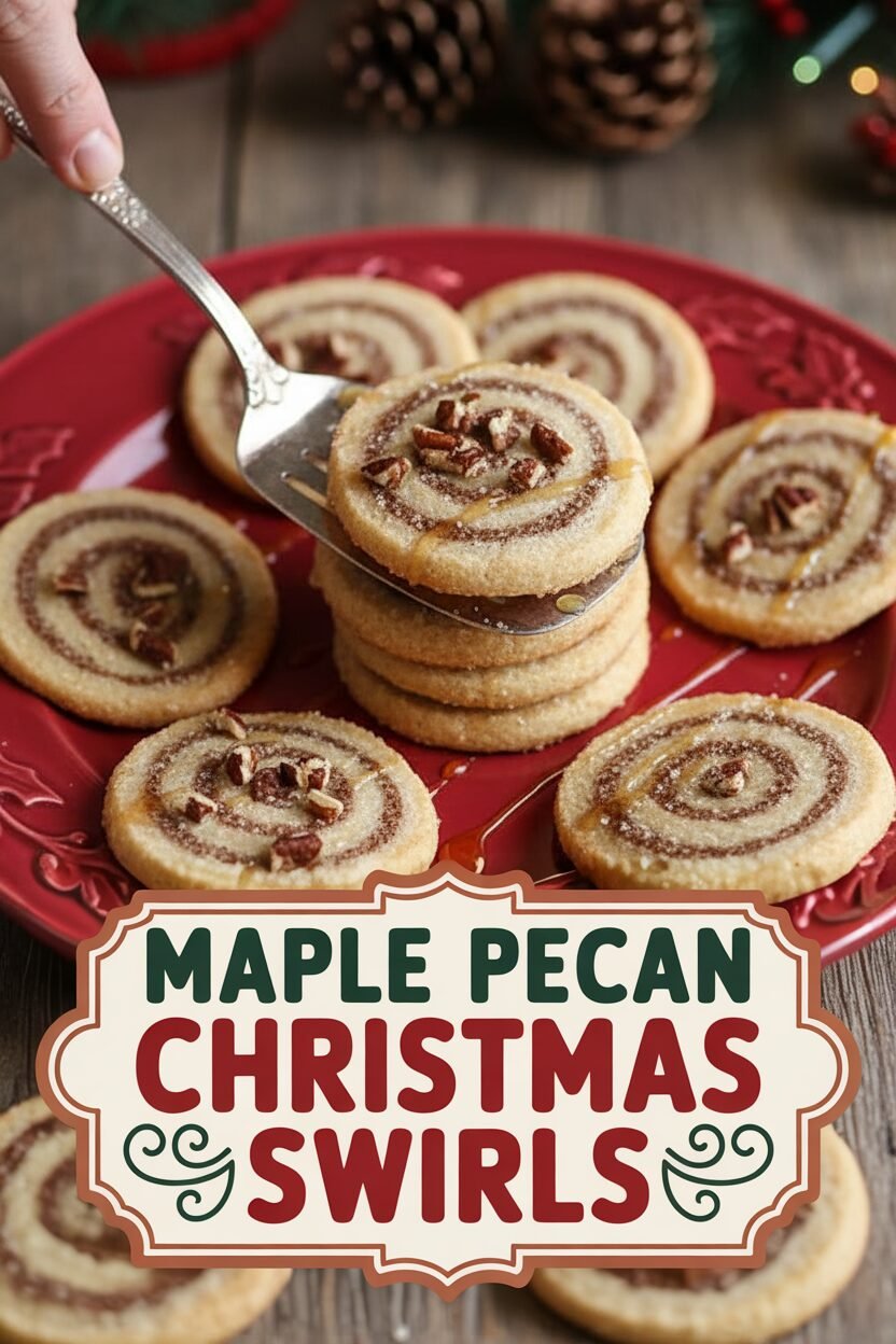 Maple Pecan Christmas Swirls