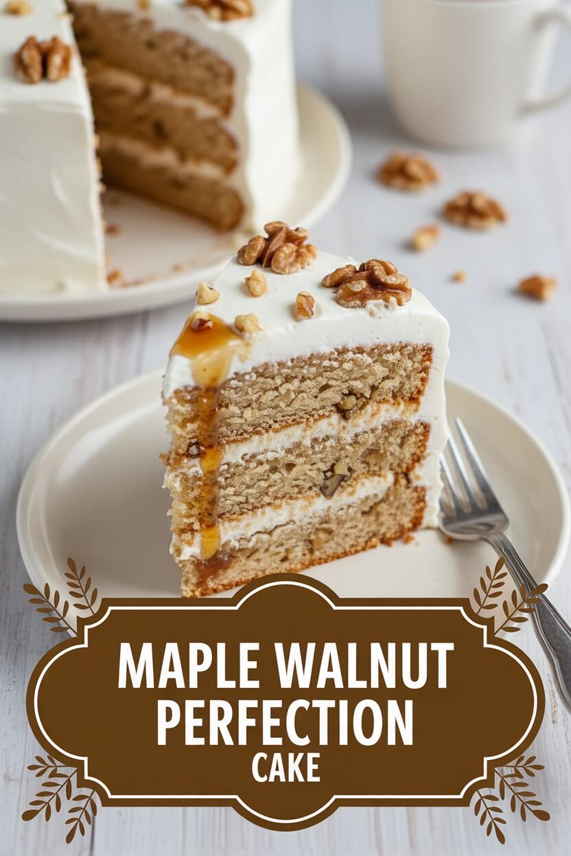 Maple Walnut Cake Recipe