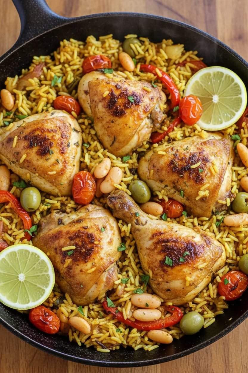 Mediterranean Christmas Skillet Feast