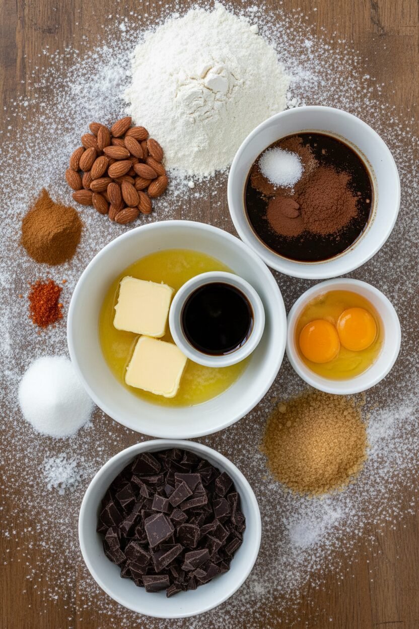 Mexican Chocolate Spiced Christmas Butter Cookies