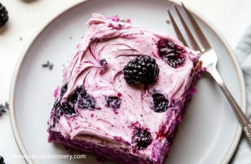 Midnight Berry Lavender Christmas Cake