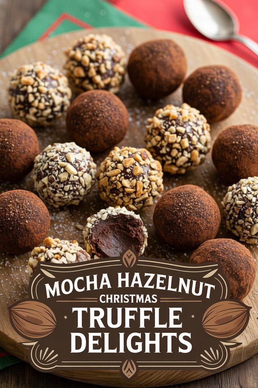Mocha Hazelnut Christmas Truffle Delights