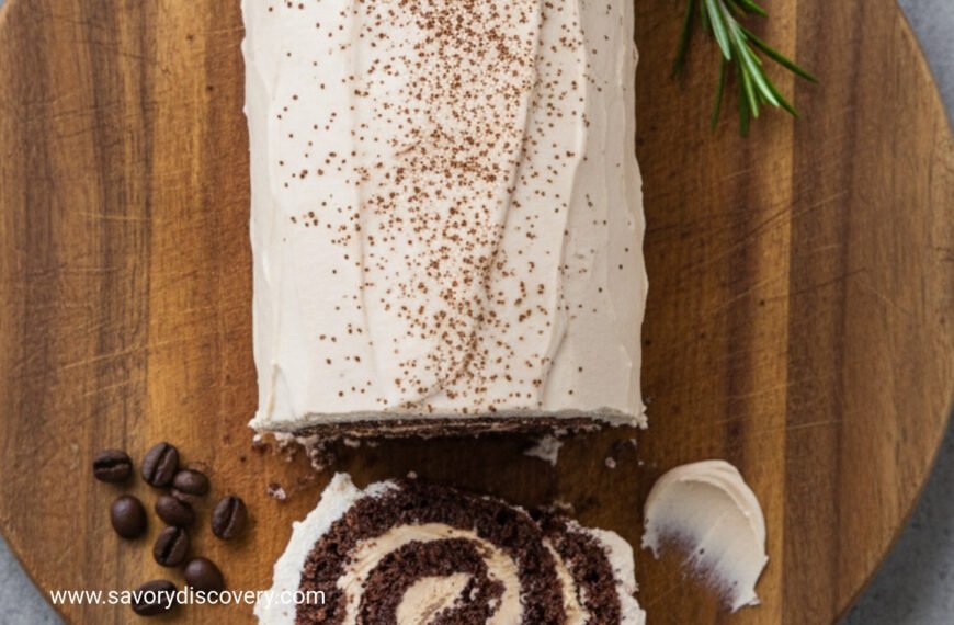 Mocha Mascarpone Yuletide Roll