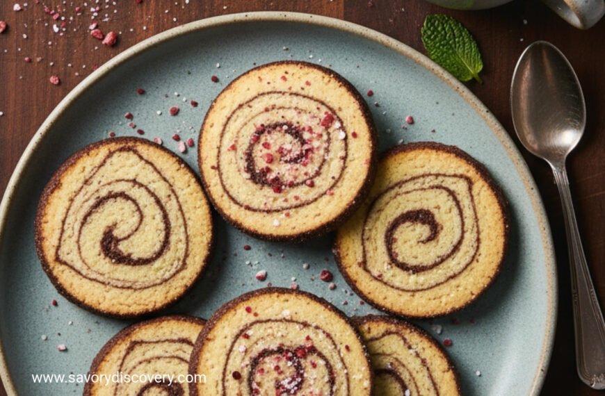 Mocha Peppermint Pinwheel Cookies