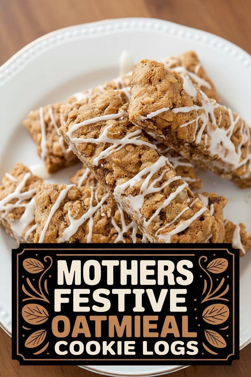 Mothers Festive Oatmeal Cookie Logs