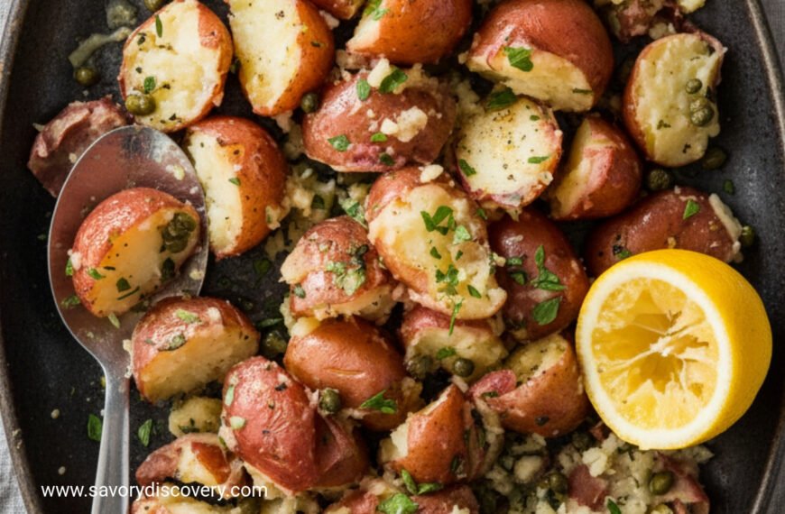 Oregano and Caper Roasted Red Potatoes