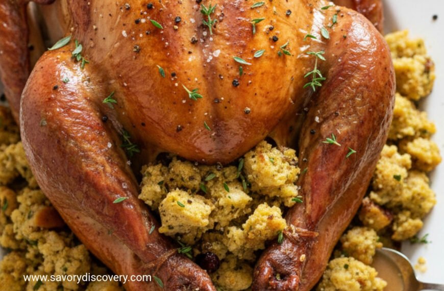 Parchment Roasted Turkey with Brioche Dressing
