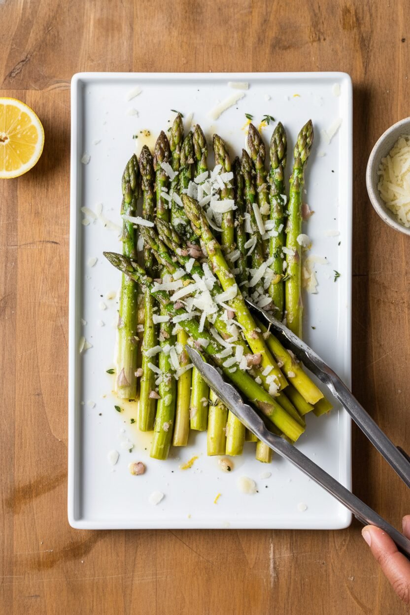 Parmesan Thyme Asparagus in Foil