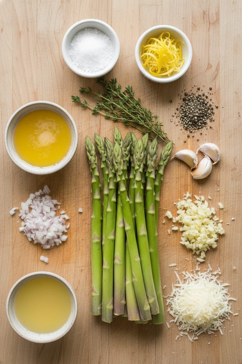 Parmesan Thyme Asparagus in Foil
