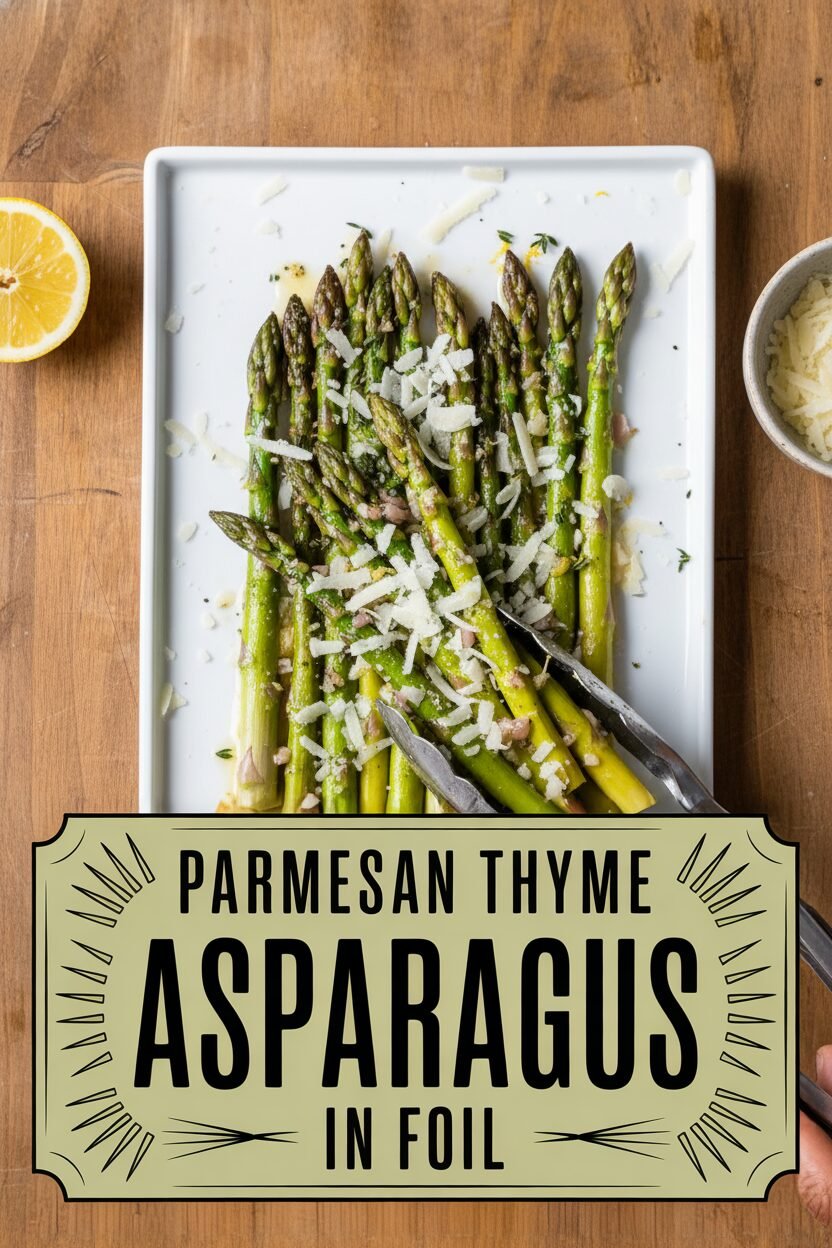 Parmesan Thyme Asparagus in Foil