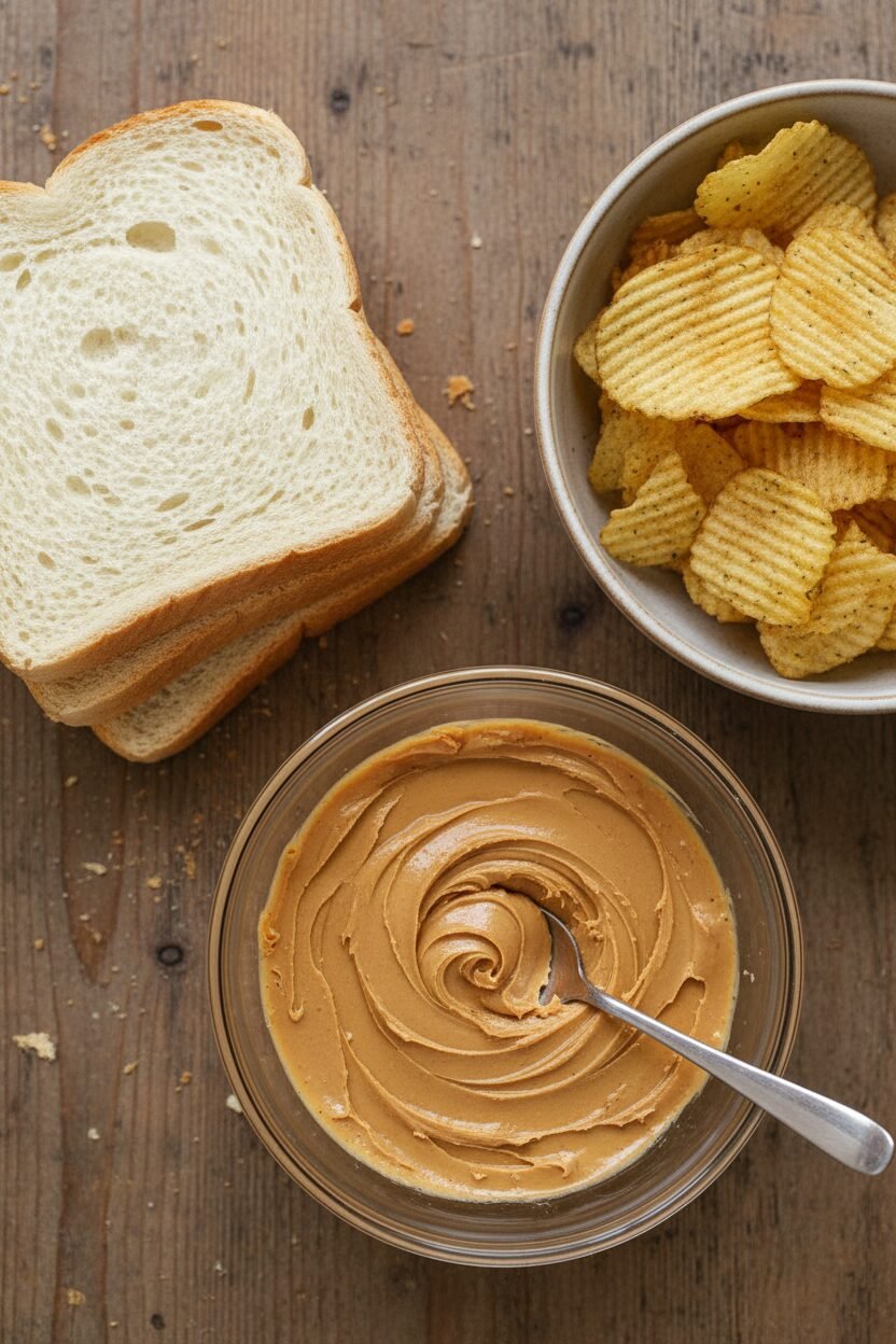 Peanut Butter Pickle Holiday Sandwich