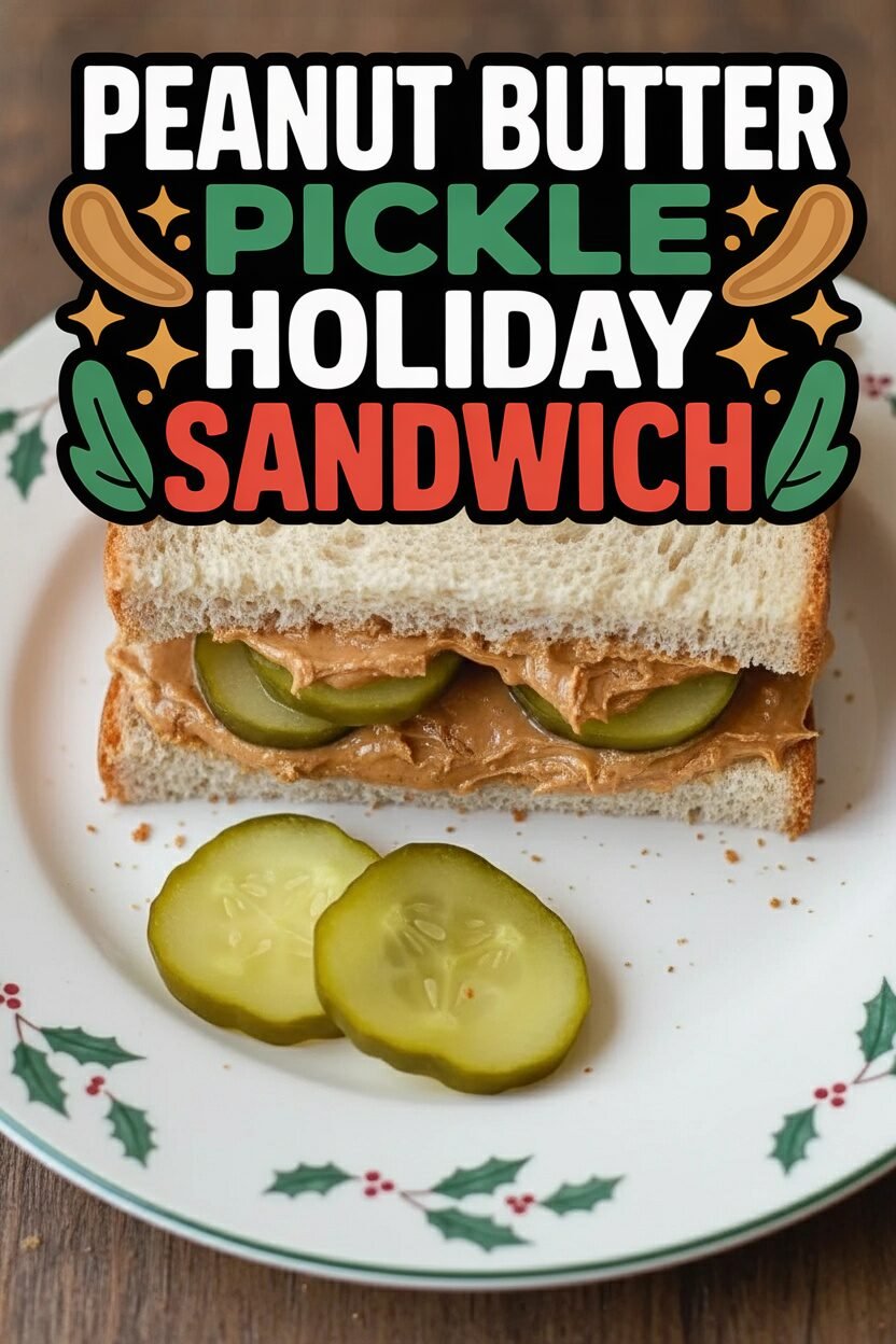 Peanut Butter Pickle Holiday Sandwich