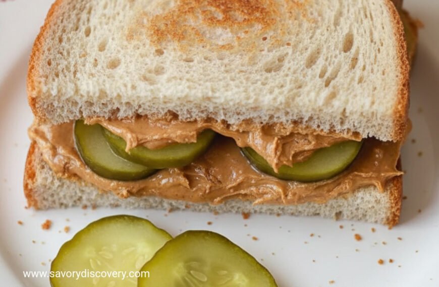 Peanut Butter Pickle Holiday Sandwich