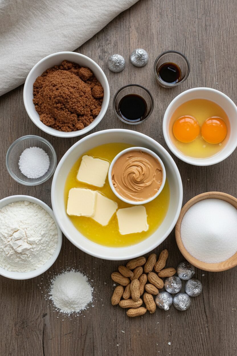 Peanut Butter Snowdrift Blossoms