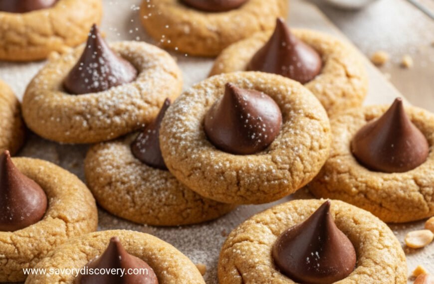 Peanut Butter Snowdrift Blossoms