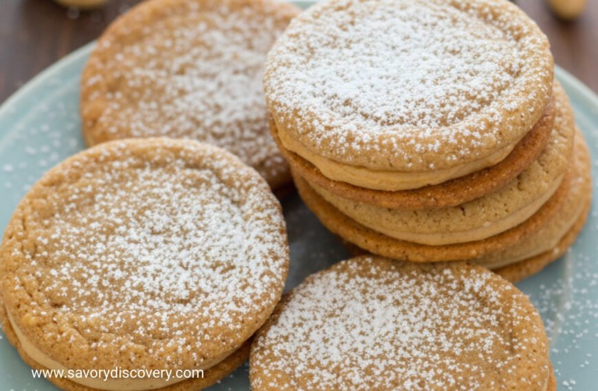 Peanut Butter Snowdrift Sandwich Cookies