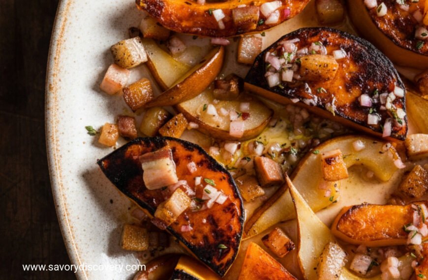 Pear Pancetta and Roasted Squash Holiday