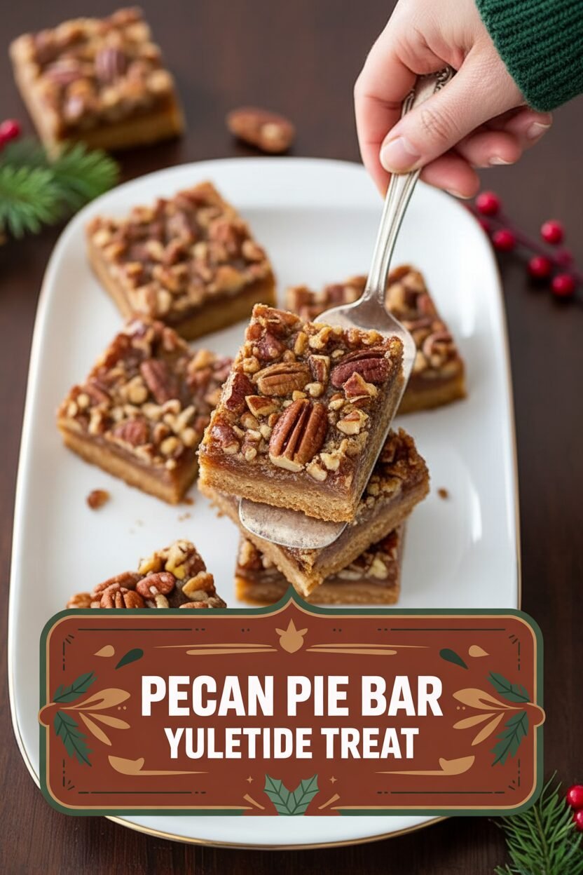 Pecan Pie Bar Yuletide Treat