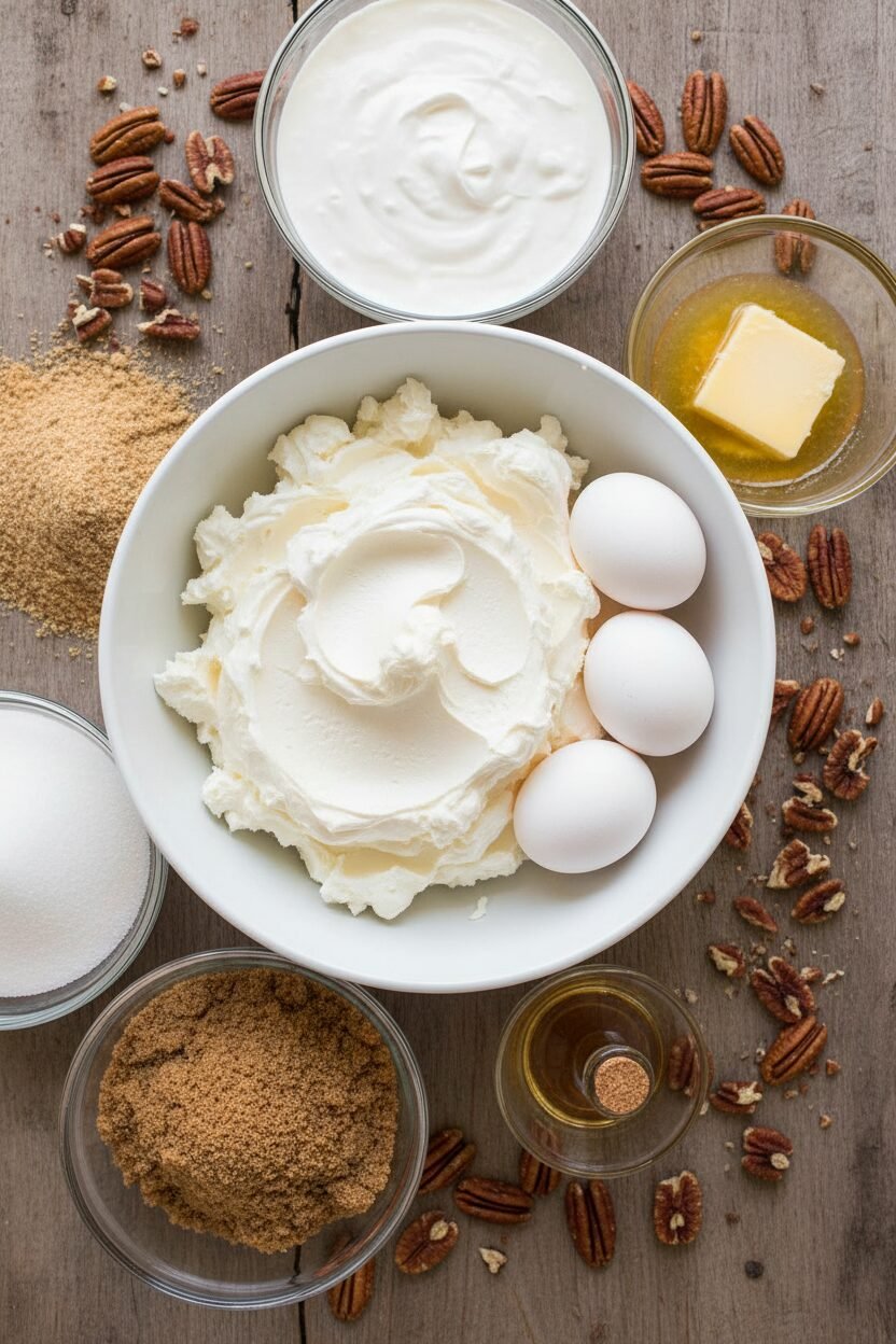 Pecan Praline Noel Cheesecake