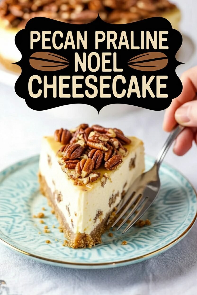 Pecan Praline Noel Cheesecake