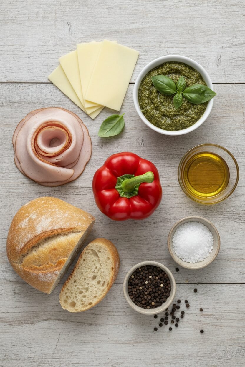 Pesto Turkey Noel Open Sandwich