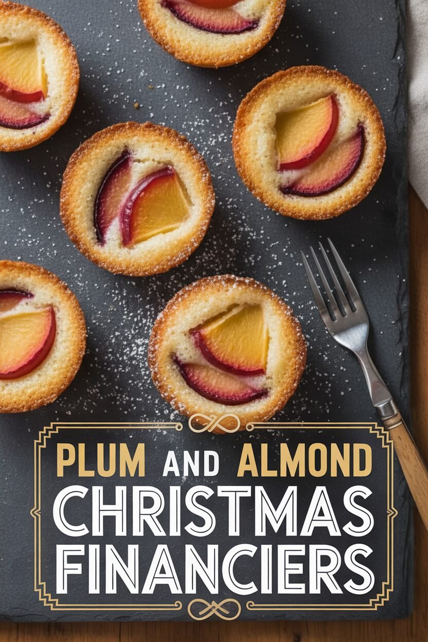 Plum and Almond Christmas Financiers