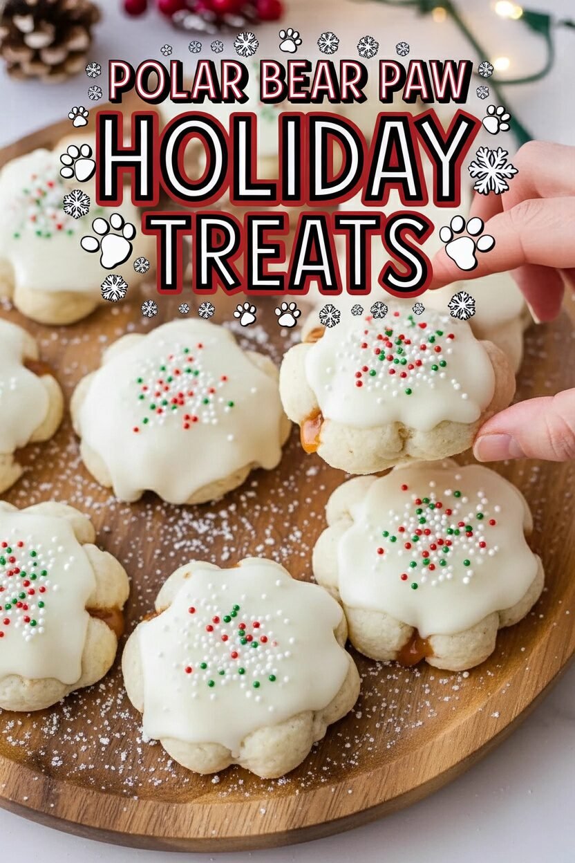 Polar Bear Paw Holiday Treats