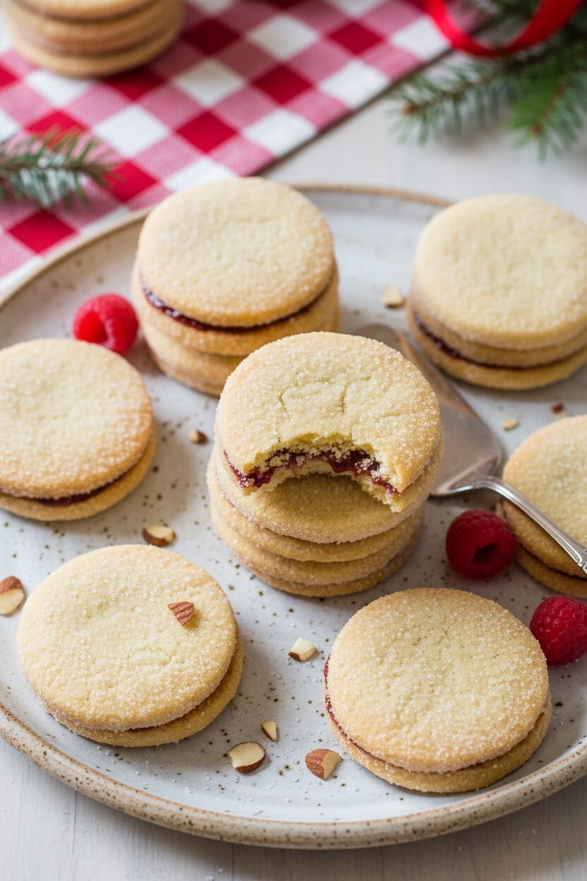 Raspberry Almond Yuletide Delights