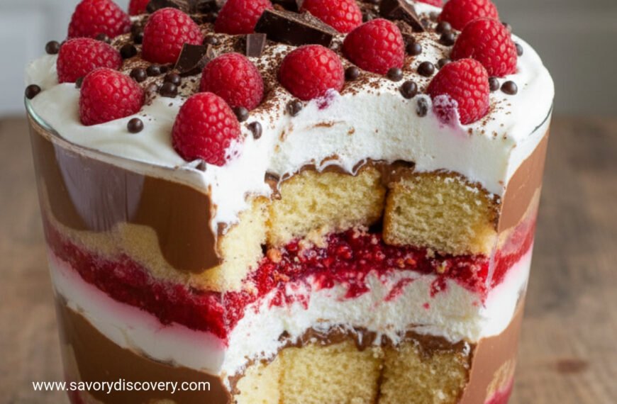 Raspberry Chocolate Noel Trifle