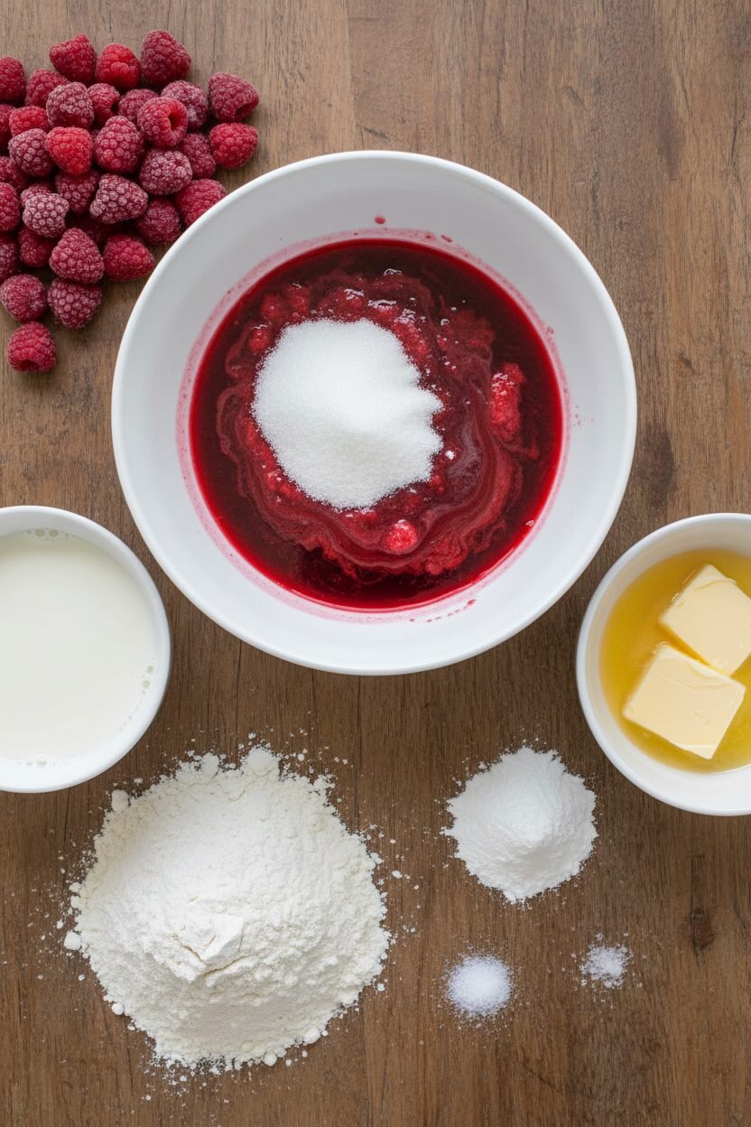 Raspberry Snowdrift Christmas Cookies