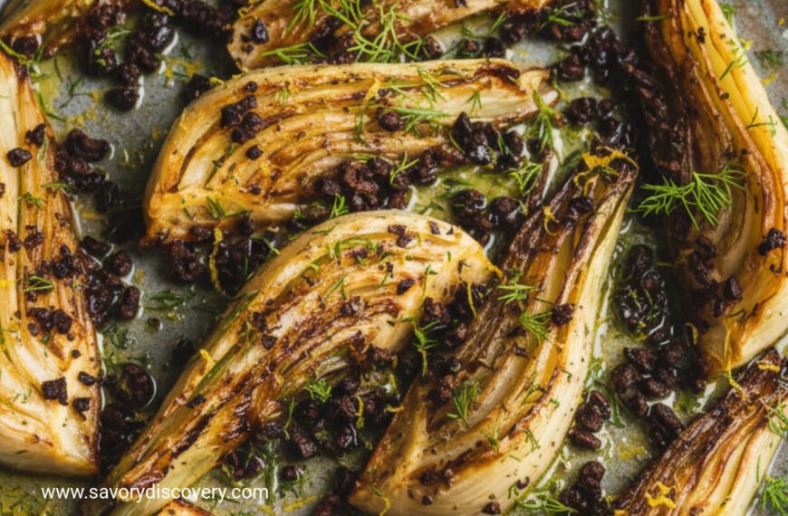 Roasted Fennel with Crispy Olives