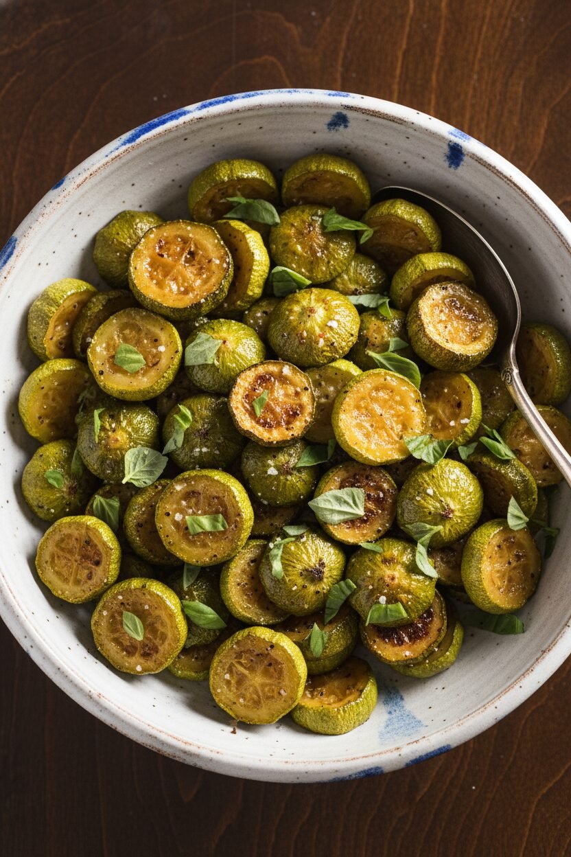 Roasted Pattypan Holiday Medallions