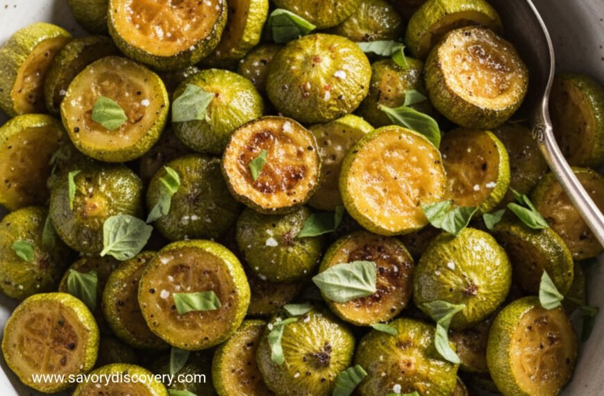 Roasted Pattypan Holiday Medallions