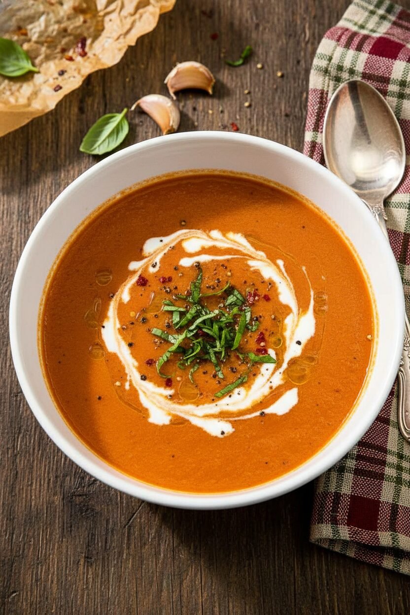 Roasted Tomato Holiday Soup
