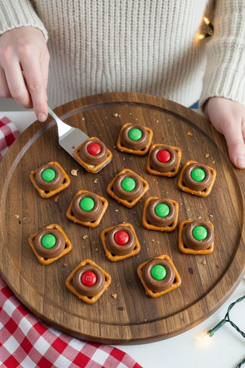 Rolo Pretzel Christmas Wreaths