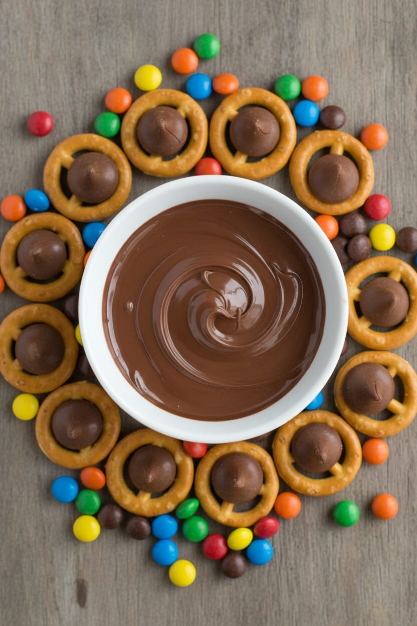 Rolo Pretzel Christmas Wreaths