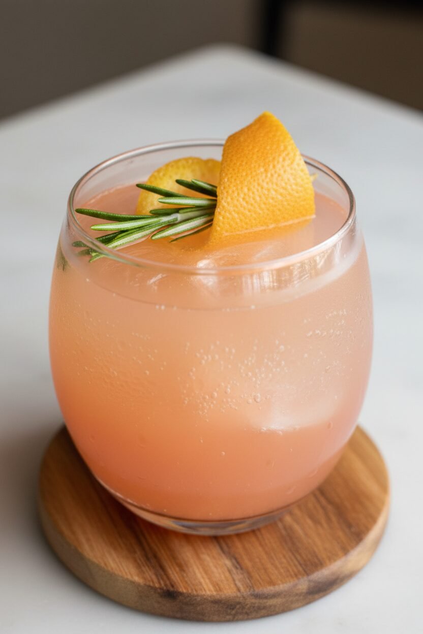 Rosemary Citrus Noel Fizz