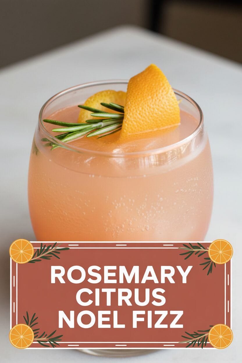 Rosemary Citrus Noel Fizz