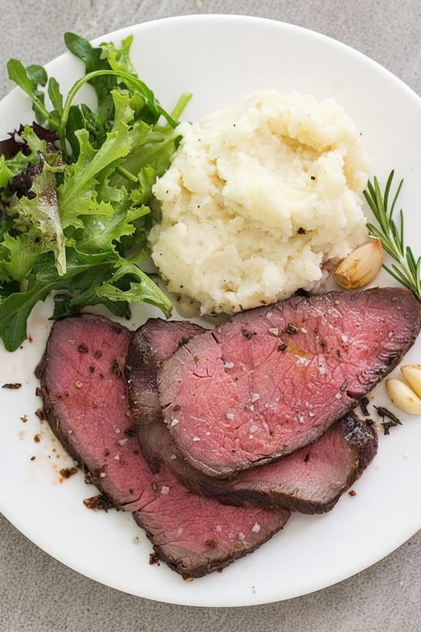 Rosemary Garlic Christmas Sirloin Feast