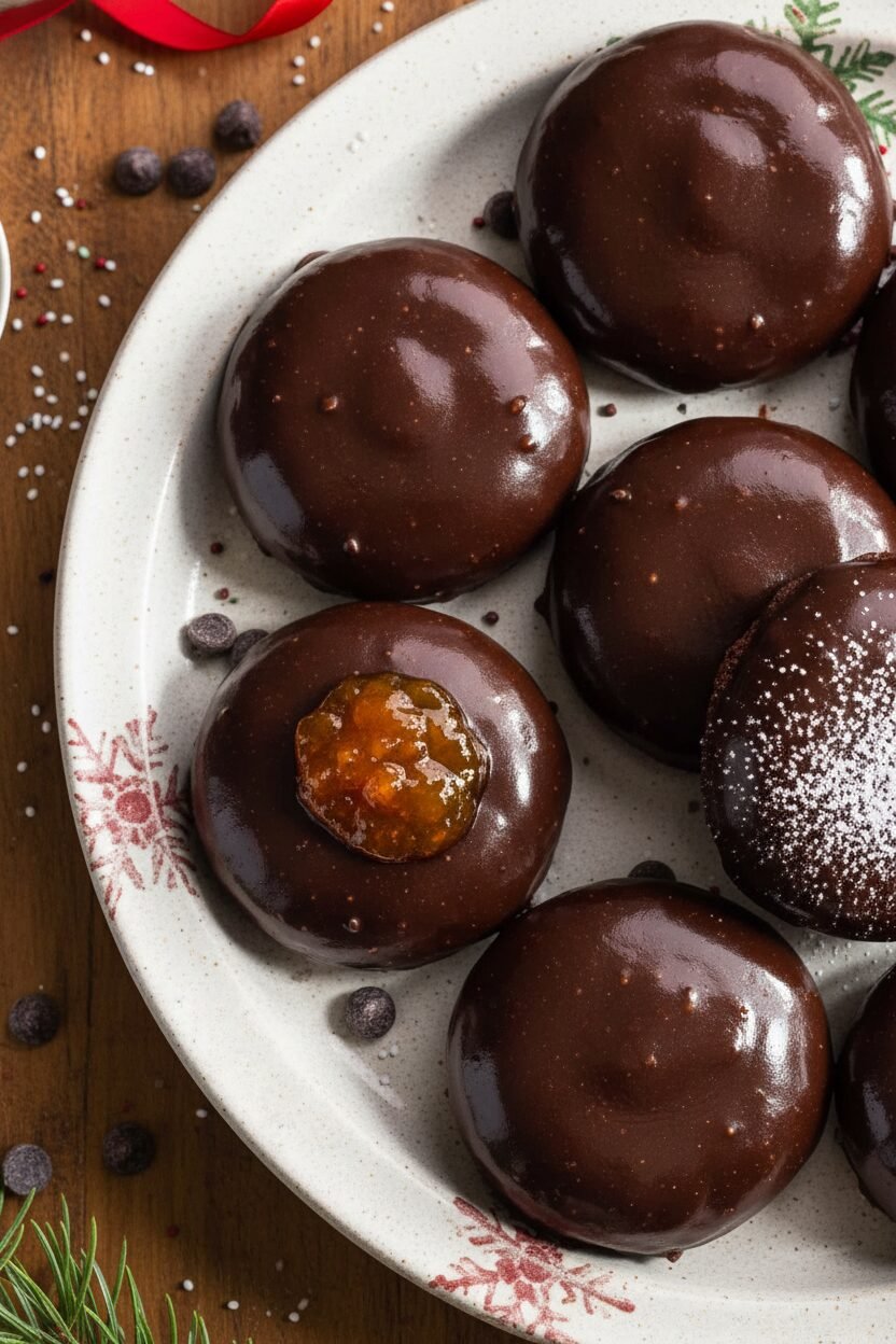 Sacher Torte Christmas Cookie Bites