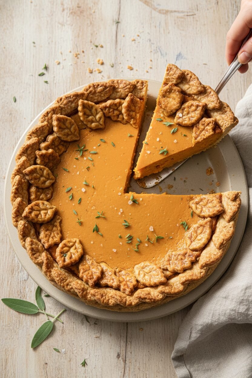 Sage Brown Butter Butternut Pie
